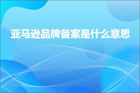 衡水网站推广 跨境电商知识:亚马逊品牌备案是什么意思